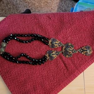 Vintage HEIDI DAUS double drop necklace